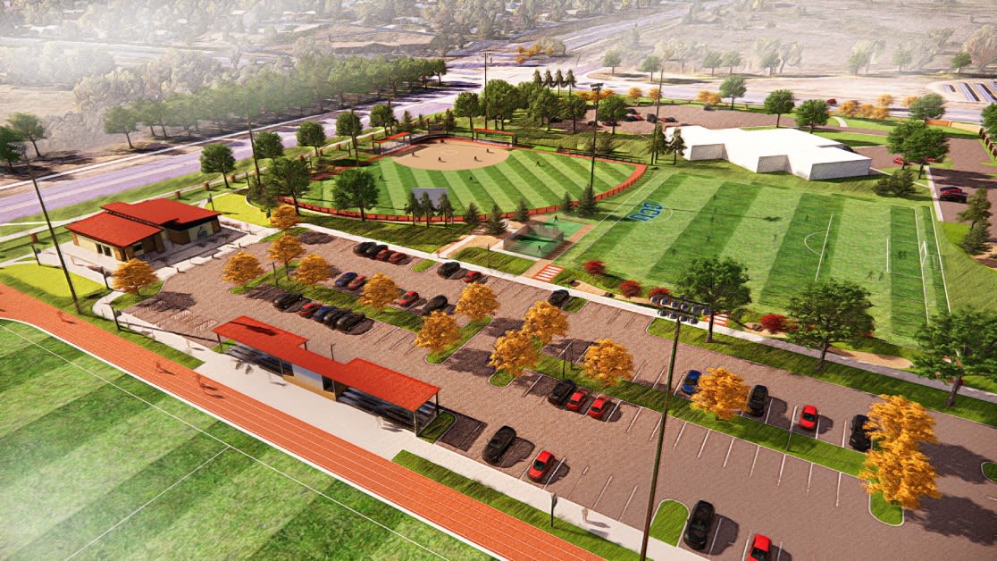 Artist's rendering of new Athletics complex.